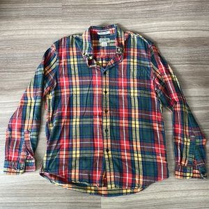 Vintage L.L. bean plaid flannel button up
